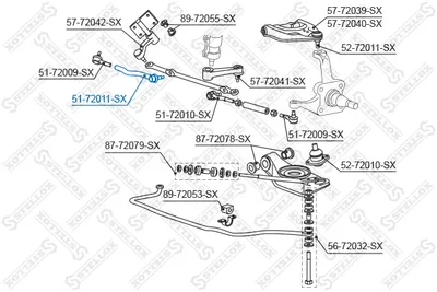 Rotule de barre de connexion Mitsubishi L200