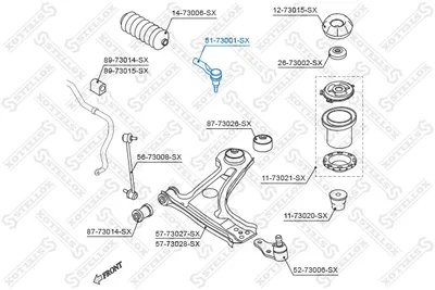 Rotule de barre de connexion Chevrolet EVANDA · Chevrolet EPICA · Daewoo NUBIRA