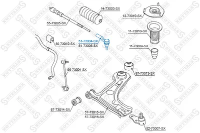 Rotule de barre de connexion Chevrolet REZZO MPV · Daewoo REZZO