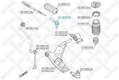 Rotule de barre de connexion Chevrolet EVANDA · Chevrolet EPICA · Daewoo EVANDA