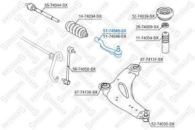 Rotule de barre de connexion Fiat TALENTO Bus · Fiat TALENTO Van · Fiat TALENTO Platform/Chassis