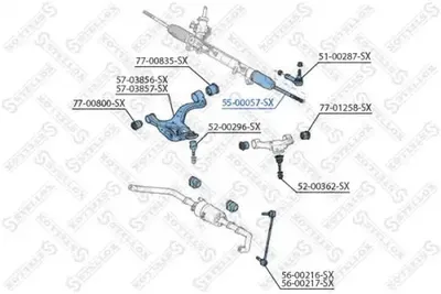 Rotule de direction intérieure, barre de connexion Land Rover RANGE ROVER SPORT I