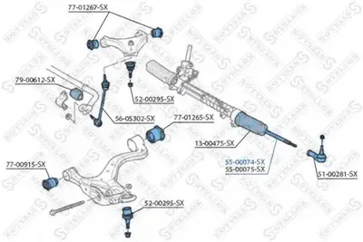 Rotule de direction intérieure, barre de connexion Land Rover DISCOVERY III · Land Rover DISCOVERY IV · Land Rover DISCOVERY III VAN
