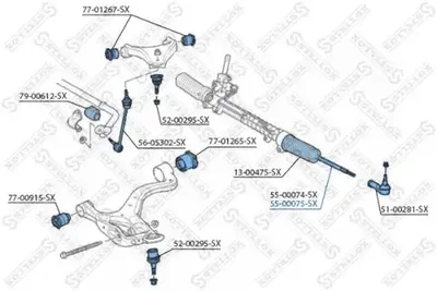 Rotule de direction intérieure, barre de connexion Land Rover DISCOVERY III · Land Rover DISCOVERY IV · Land Rover DISCOVERY III VAN