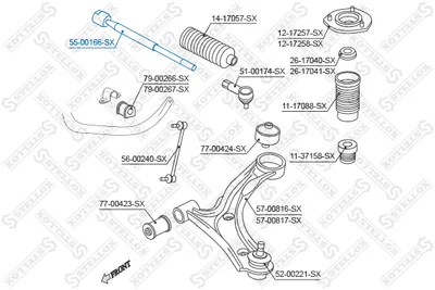 Rotule de direction intérieure, barre de connexion Suzuki GRAND VITARA II · Suzuki LIANA Hatchback