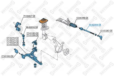 Rotule de direction intérieure, barre de connexion Citroën EVASION MPV · Citroën JUMPY I · Citroën JUMPY I Van