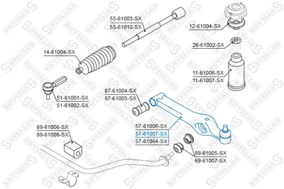 Bras de liaison, suspension de roue Opel AGILA · Subaru JUSTY III · Suzuki ALTO II