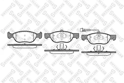 Kit de plaquettes de frein, frein à disque Alfa Romeo 145 · Alfa Romeo 146 · Fiat PUNTO