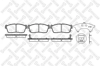 Kit de plaquettes de frein, frein à disque Daihatsu YRV · Daihatsu CUORE VI · Daihatsu COPEN