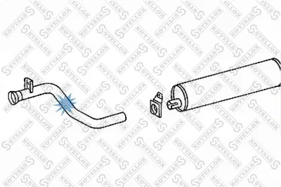 Tube d'échappement STELLOX 82-03643-SX
