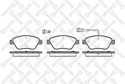 Kit de plaquettes de frein, frein à disque Alfa Romeo MITO · Audi A1 · Audi A1 Sportback