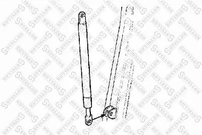 Muelle pneumatique, déflecteur d'air STELLEX 87-02314-SX