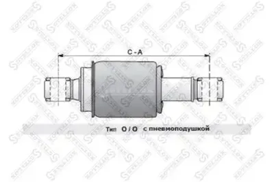 Amortisseur, suspension de la cabine STELLEX 87-03326-SX