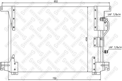 Condensateur, air conditionné STELLO 87-39102-SX