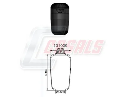 Soufflet de suspension, suspension pneumatique Bmw 7