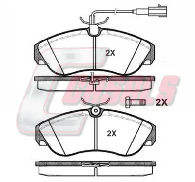 Kit de plaquettes de frein, frein à disque Alfa Romeo 33 · Alfa Romeo 33 Sportwagon