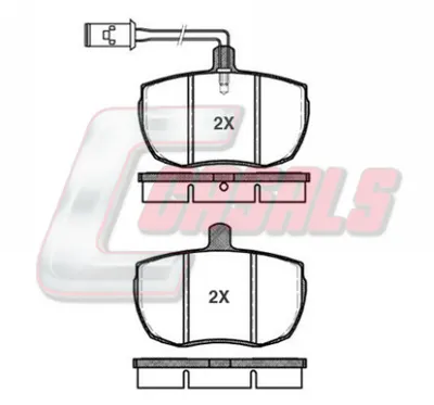 Kit de plaquettes de frein, frein à disque Vw TRANSPORTER T2 Bus · Vw TRANSPORTER T2 Van · Vw TRANSPORTER T3 Van