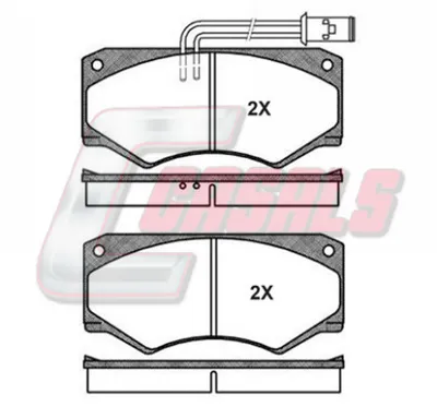 Kit de plaquettes de frein, frein à disque Iveco DAILY I Van · Iveco DAILY I Platform/Chassis · Mercedes-Benz T1 Van
