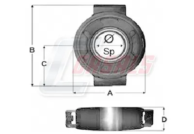Suspension, arbre de cardan Mercedes-Benz T2/LN1 Van · Mercedes-Benz T2/LN1 Platform/Chassis