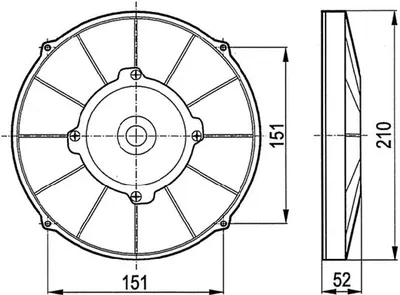 Ventilateur, refroidissement du moteur ACR 166003