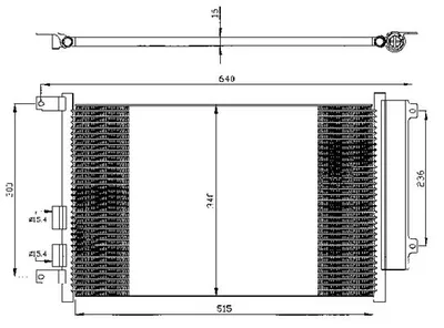 Condenseur, climatisation Alfa Romeo 147