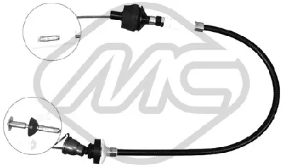 Tirette à câble, commande d'embrayage Peugeot 206 Hatchback · Peugeot 206 CC · Peugeot 206 SW