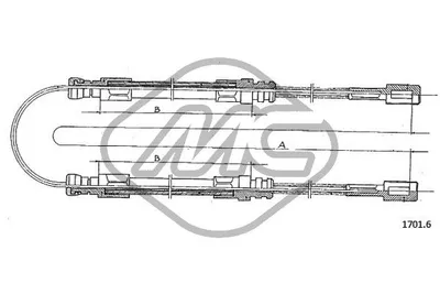 Tirette à câble, frein de stationnement Iveco DAILY I Van · Iveco DAILY I Platform/Chassis