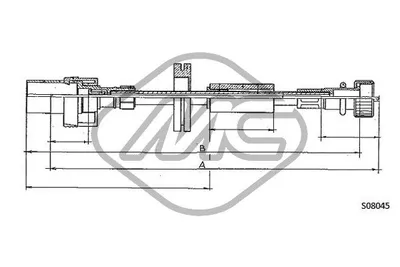 Câble flexible de commande de compteur Ford TRANSIT Bus · Ford TRANSIT Van · Ford TRANSIT Platform/Chassis