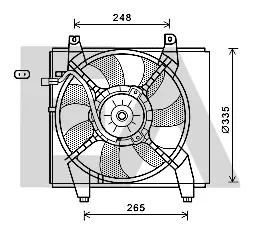 Ventilateur, refroidissement du moteur Hyundai ACCENT II · Hyundai MATRIX · Hyundai ACCENT II Saloon