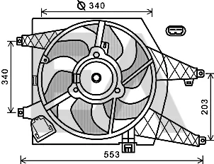 Ventilateur, refroidissement du moteur Nissan MICRA III · Nissan MICRA C+C III · Nissan NOTE