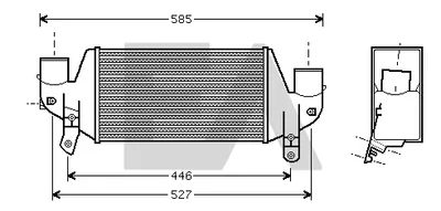 Intercooler, échangeur Ford FIESTA IV · Ford FIESTA Box Body/MPV · Ford FOCUS I