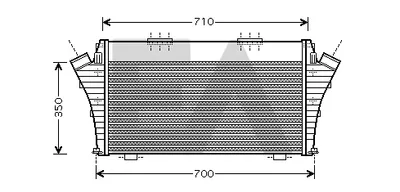 Intercooler, échangeur Opel VECTRA C · Opel VECTRA C GTS · Opel SIGNUM Hatchback