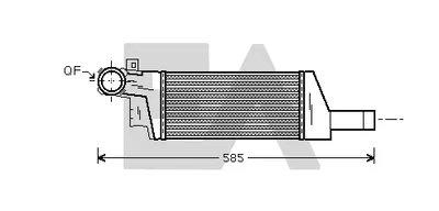 Intercooler, échangeur Opel CORSA C · Opel COMBO Box Body/MPV · Opel CORSA C Hatchback Van