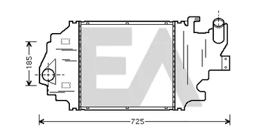 Intercooler, échangeur Renault CLIO II · Renault CLIO II Hatchback Van · Renault THALIA I