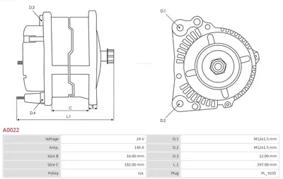 Alternateur AS-PL A0022