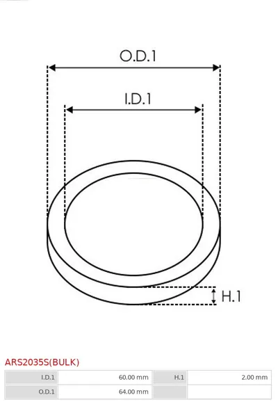 Kit de réparation, Alternateur AS-PL ARS2035S(BULK)