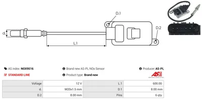 Capteur NOx, Injection d'urée Opel ANTARA A · Opel INSIGNIA A · Opel INSIGNIA A Saloon