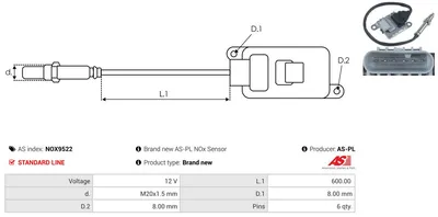 Capteur NOx, Injection d'urée Opel ANTARA A · Opel INSIGNIA A · Opel INSIGNIA A Saloon