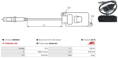 Capteur NOx, Injection d'urée Opel ANTARA A · Opel INSIGNIA A · Opel INSIGNIA A Saloon