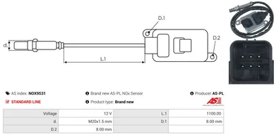 Capteur NOx, Injection d'urée Chevrolet SILVERADO 2500 HD Crew Cab Pickup · Chevrolet SILVERADO 3500 HD Standard Cab Pickup · Chevrolet SILVERADO 3500 HD Extended Cab Pickup