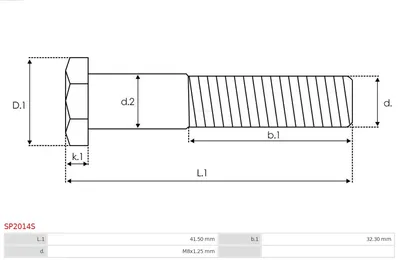 Kit de réparation, moteur de démarrage AS-PL SP2014S