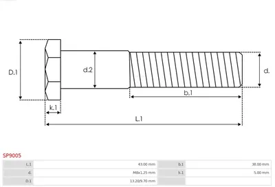Kit de réparation, moteur de démarrage AS-PL SP9005