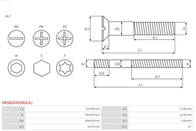 Kit de réparation, Alternateur AS-PL SRS0243S(BULK)
