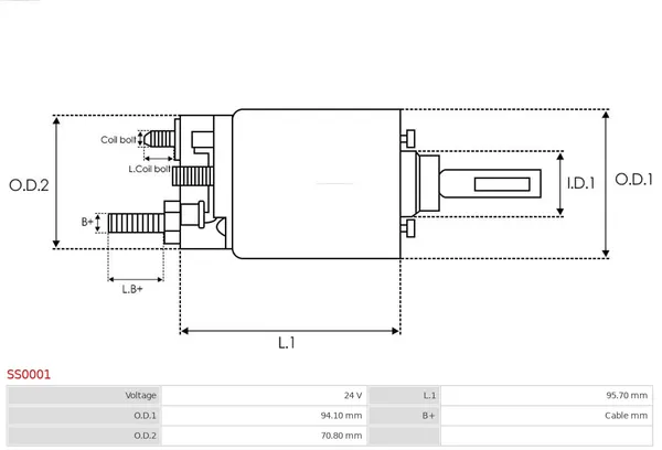 Interrupteur magnétique, starter AS-PL SS0001