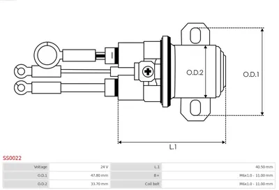 Interrupteur magnétique, starter AS-PL SS0022