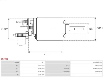 Interrupteur magnétique, starter AS-PL SS3021