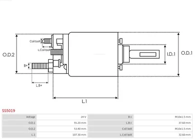 Interrupteur magnétique, starter AS-PL SS5019
