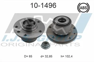 Kit de roulements de roue Vw TOUAREG · Vw MULTIVAN T5 · Vw TRANSPORTER T5 Platform/Chassis (7JD, 7JE, 7JL, 7JY, 7JZ, 7F