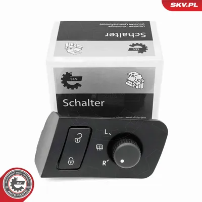 Interrupteur, réglage des rétroviseurs extérieurs Vw CADDY III Box Body/MPV · Vw CADDY III MPV · Vw TOURAN