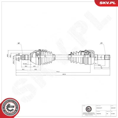 Arbre de transmission Opel VECTRA C · Opel VECTRA C GTS · Opel SIGNUM Hatchback